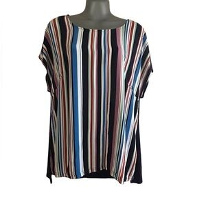 Avenue Multi Striped Blouse • NWT • Size: 14/16